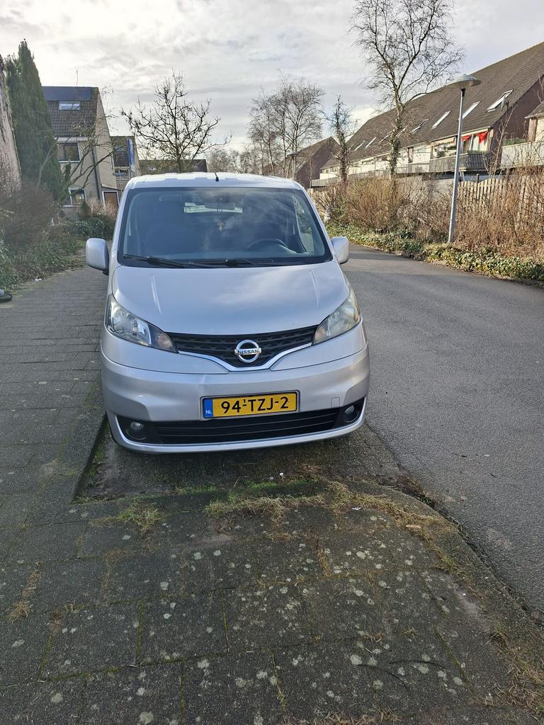 Nissan NV200 Evalia  – Metallic Grijs – Goede staat, Auto's, Bestelauto's, Euro 5, Stof, Handgeschakeld, Grijs