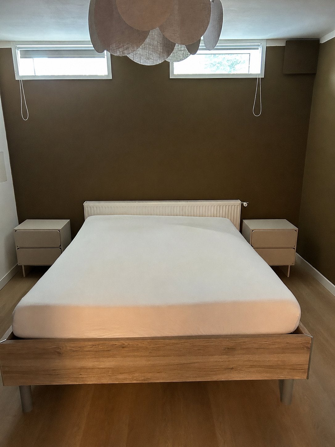 Lattenbodem bed 210x160 cm incl. matras, Huis en Inrichting, Slaapkamer | Bedden, 210 cm, Tweepersoons, Ophalen of Verzenden, 160 cm