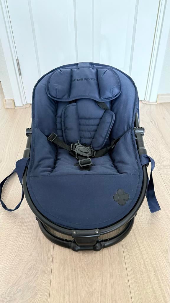 KIDSRIVER wipstoel/babyzitje - Donkerblauw, Ophalen, Zo goed als nieuw, Verstelbaar