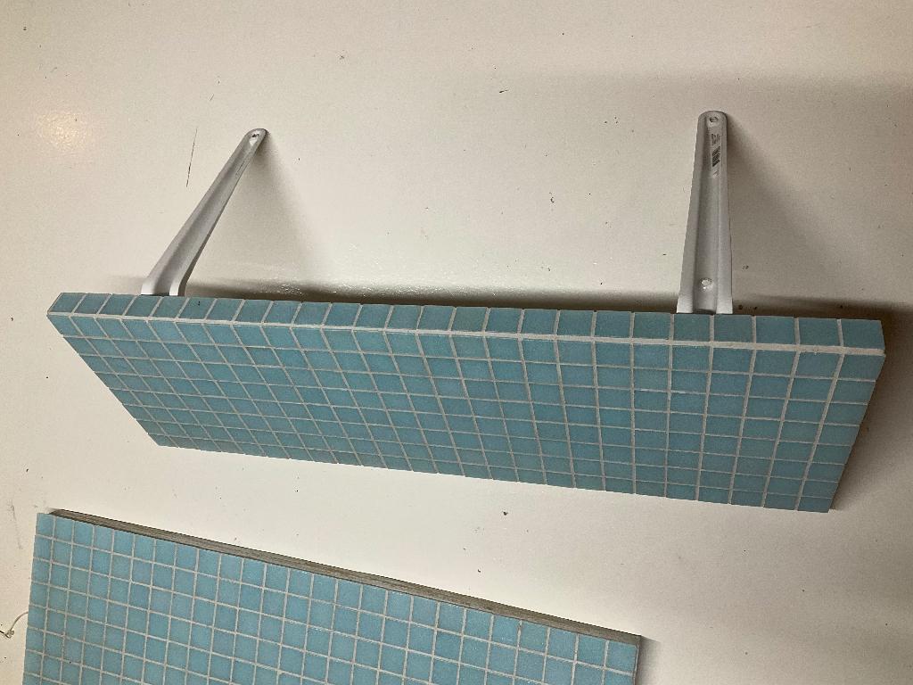 (Wand-)plankjes met Bisazza mozaïek bekleed, Ophalen, Gebruikt, Overige typen, Minder dan 5 m²