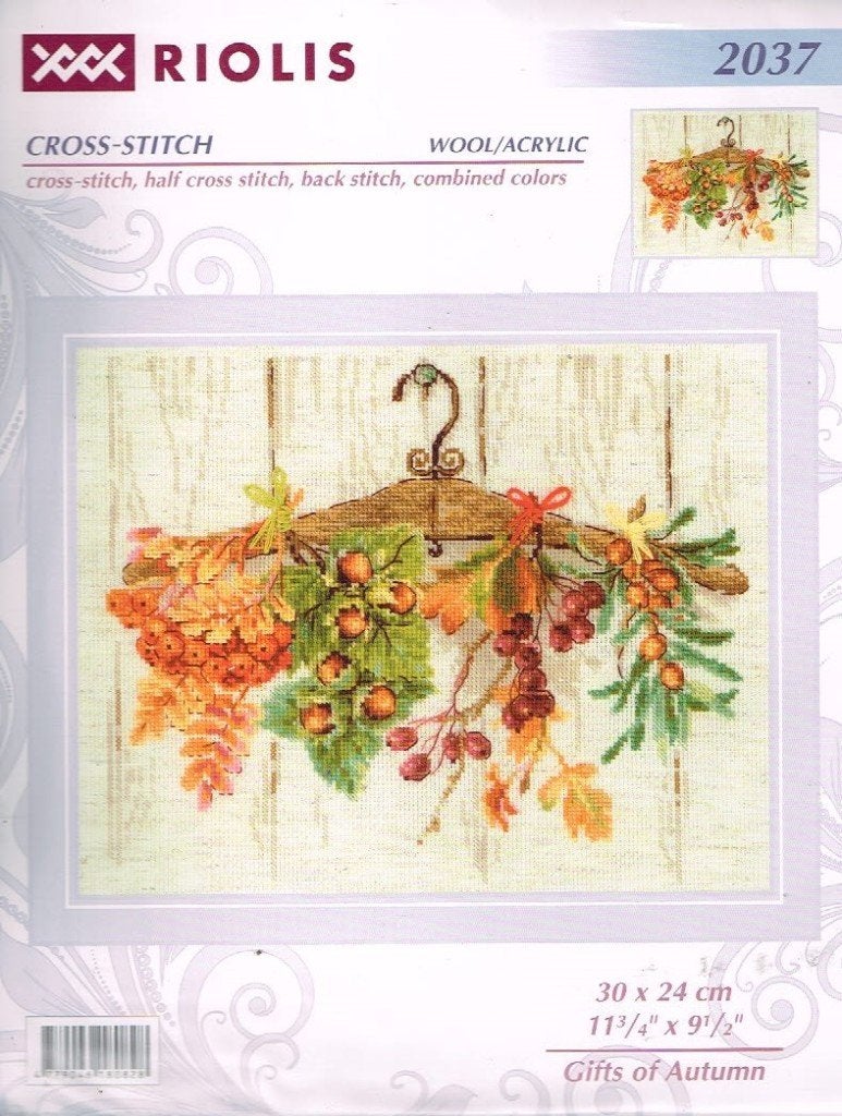 Cado riolis borduurpakket GIFTS OF AUTUMN  2037, Hobby en Vrije tijd, Borduren en Borduurmachines, Ophalen of Verzenden, Nieuw
