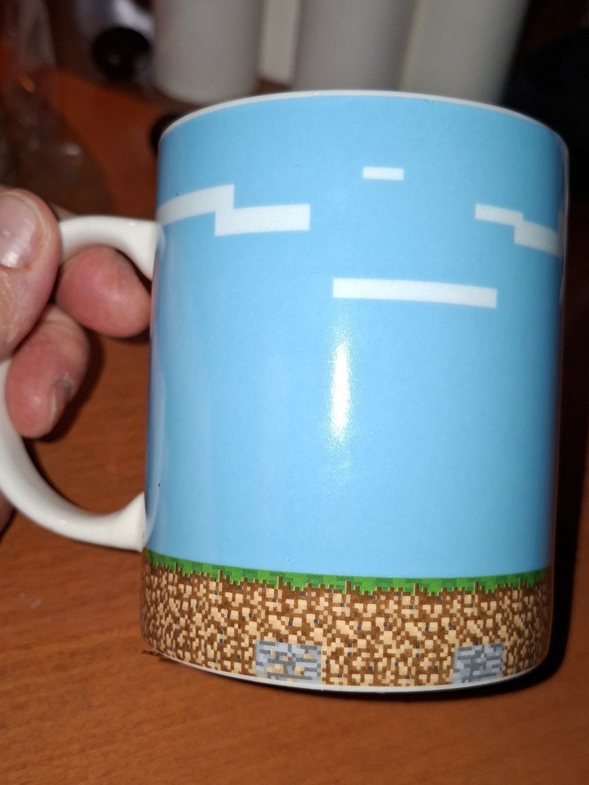minecraft mok, Ophalen of Verzenden, Zo goed als nieuw, Overige stijlen, Kop(pen) en/of Schotel(s)