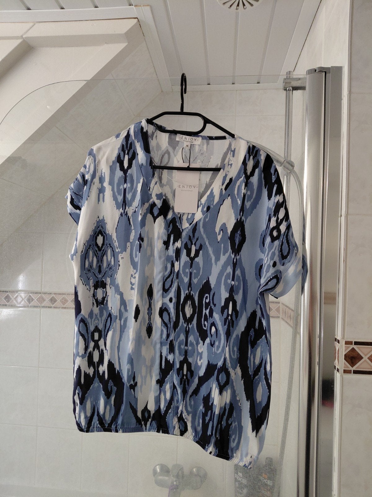 Nieuw Enjoy shirt, Maat 38/40 (M), Blauw, Enjoy, Nieuw