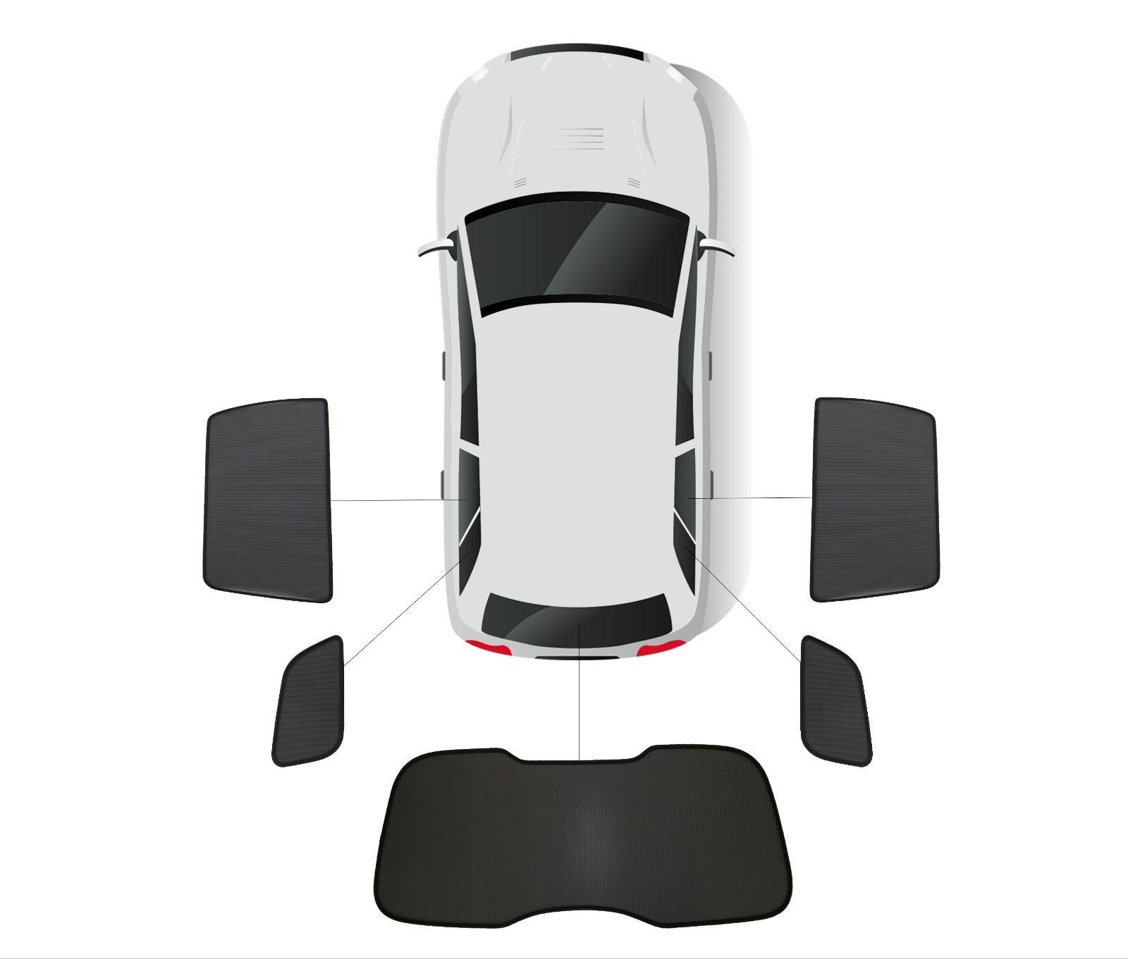 Sonniboy zonneschermen Suzuki Baleno 2015-2020, Auto diversen, Ophalen, Zo goed als nieuw