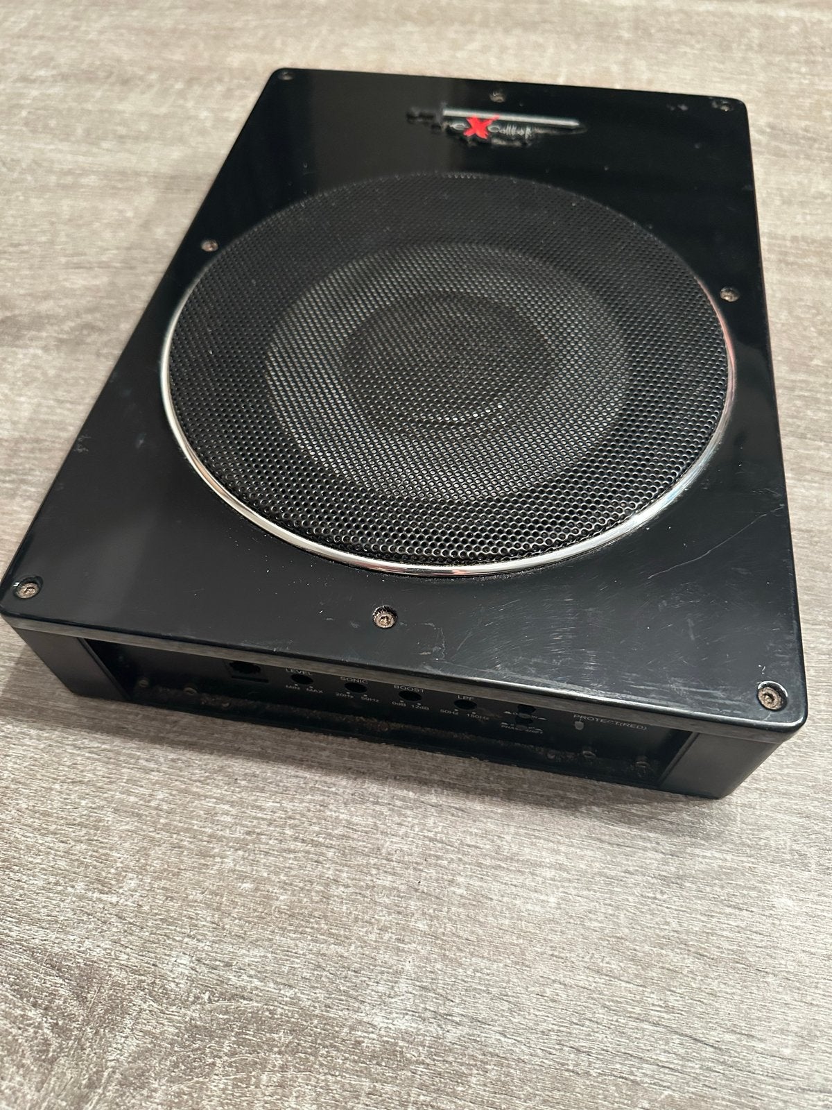 Excalibur X700.1U5 Slim Car Active Subwoofer - 700W Max, Ophalen of Verzenden, Gebruikt