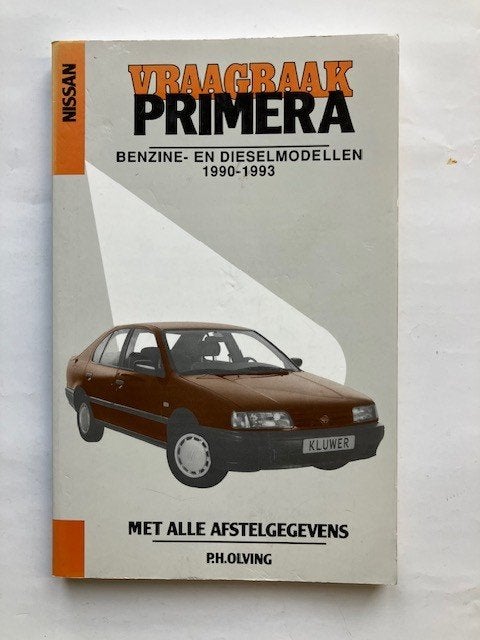 Vraagbaak   Nissan Primera  Benzine- en Diesel   1990 - 1993, Ophalen of Verzenden