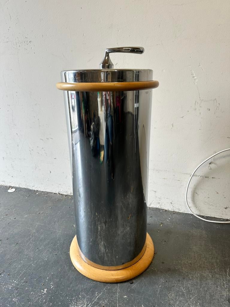 Brabantia grote vuilnisbak, 40 liter of meer, Ophalen of Verzenden, Zo goed als nieuw, Rvs