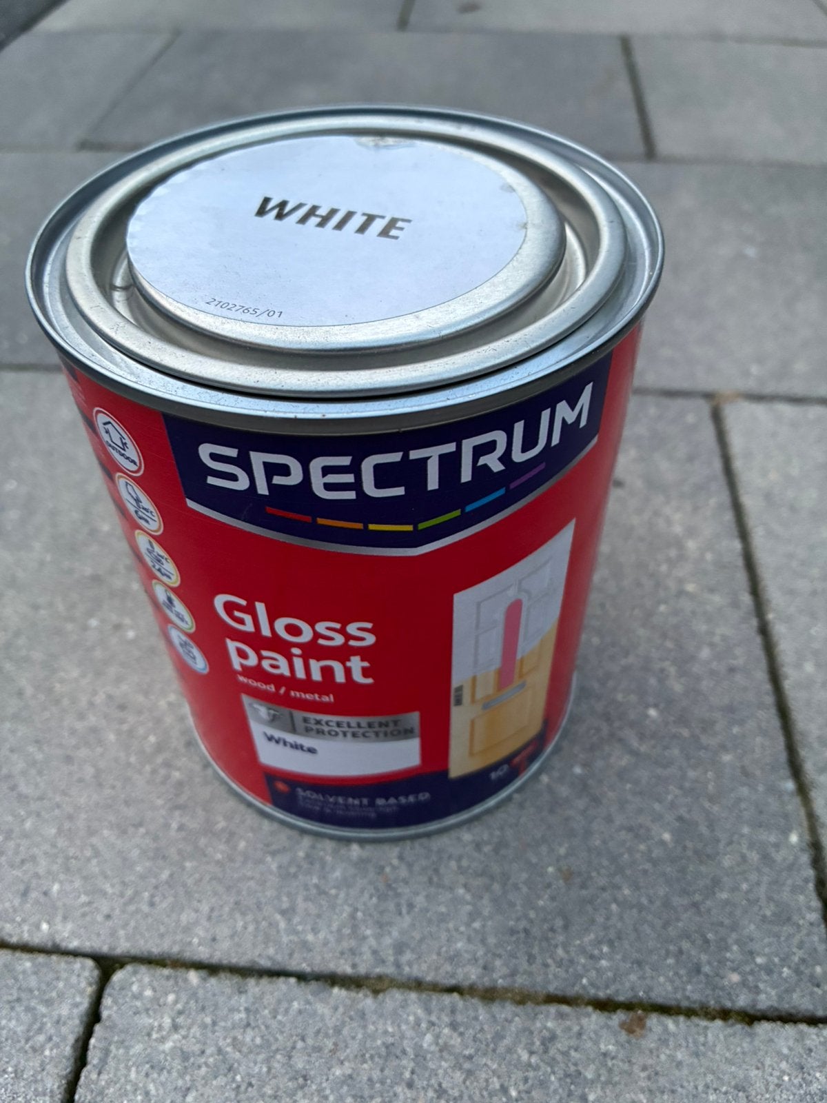 Spectrum Hoogglans Wit, Doe-het-zelf en Verbouw, Verf, Beits en Lak, Wit, Nieuw, Ophalen of Verzenden, Lak