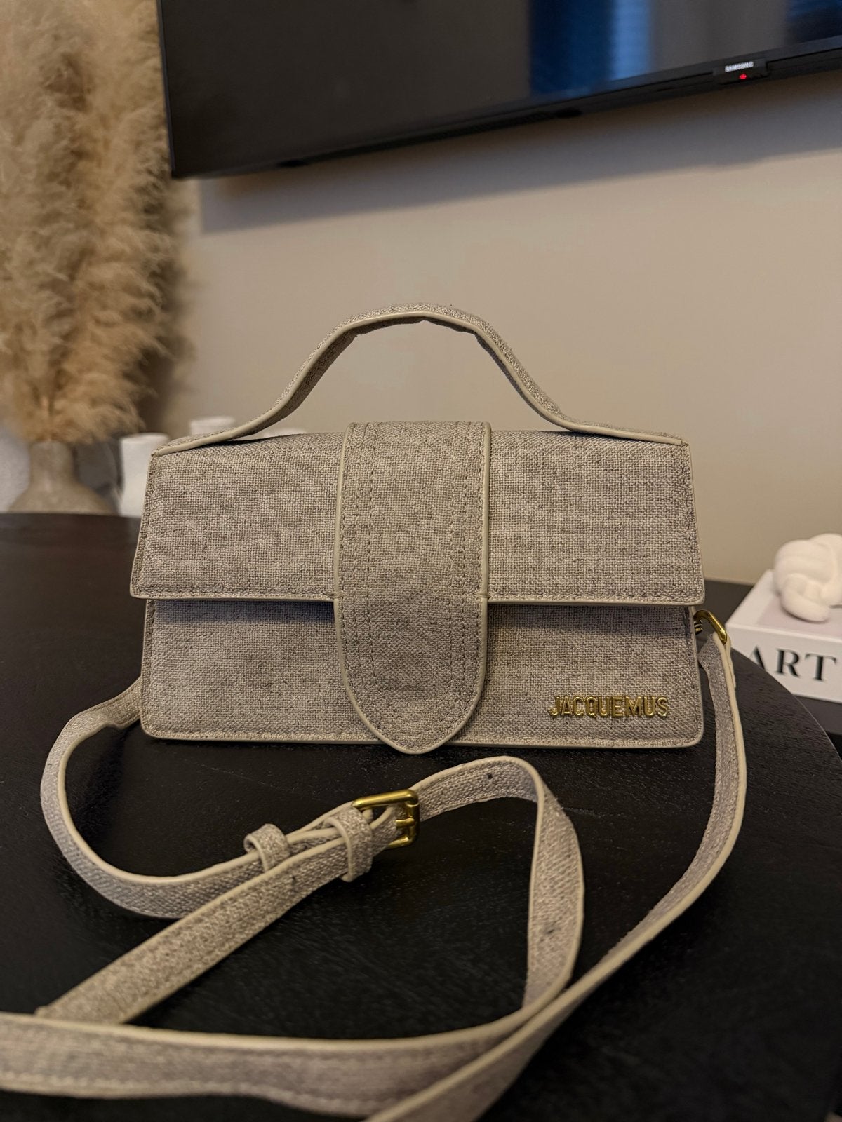 Jacquemus tas Beige, Sieraden, Tassen en Uiterlijk, Ophalen of Verzenden, Zo goed als nieuw, Beige, Handtas