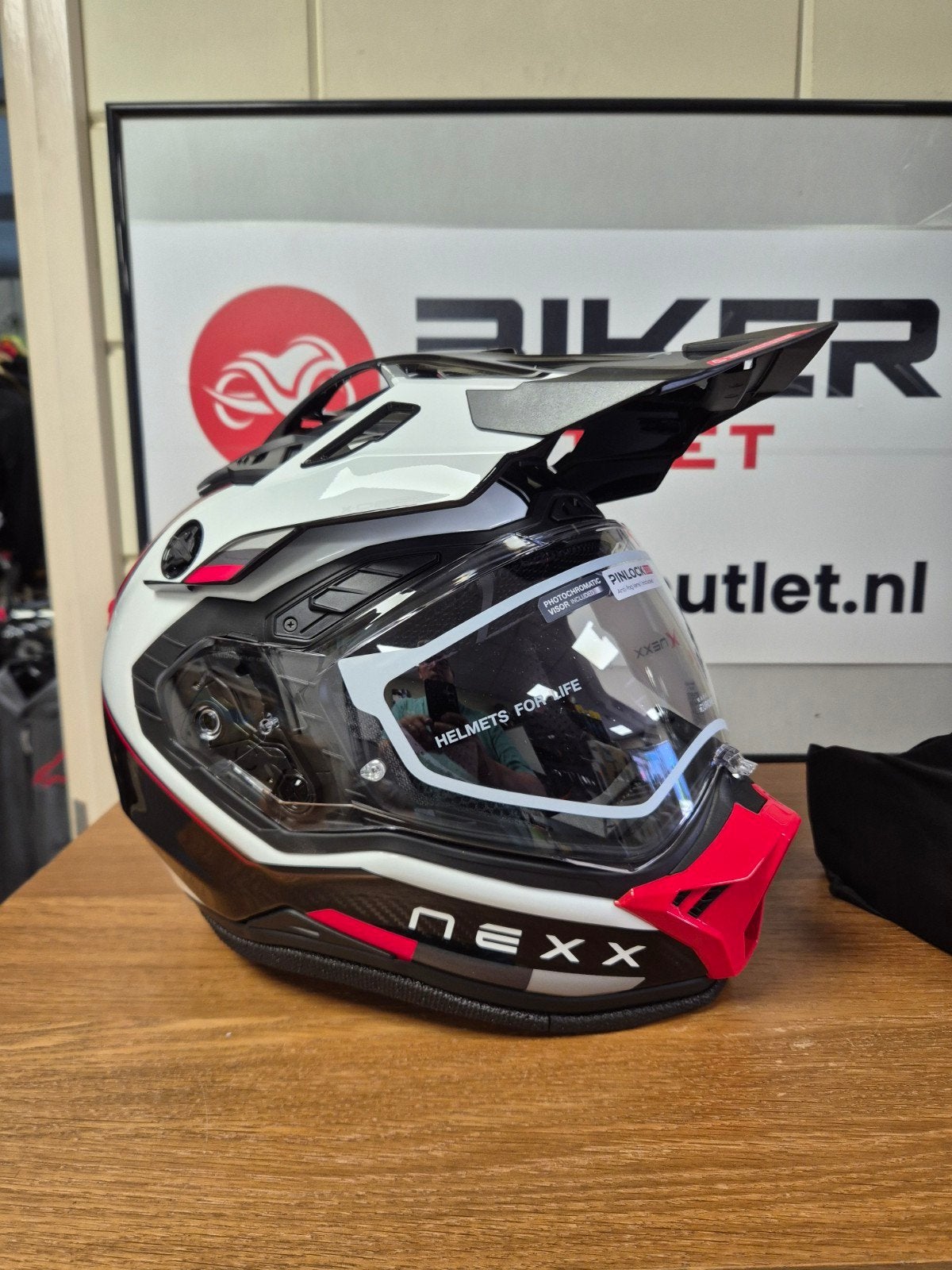 NEXX X.rally raid Offroadhelm met Getint Vizier en Pinlock, Ophalen of Verzenden, L, Nieuw met kaartje, Overige merken
