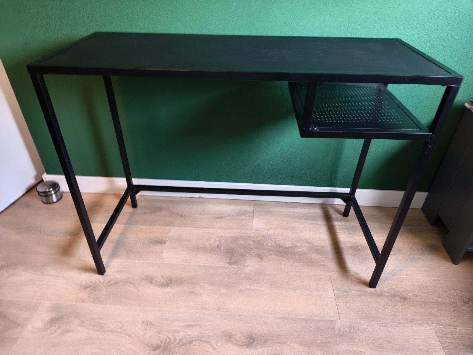 Bureau / sidetable, zwart, Ophalen, Zwart, Gebruikt, 40 cm