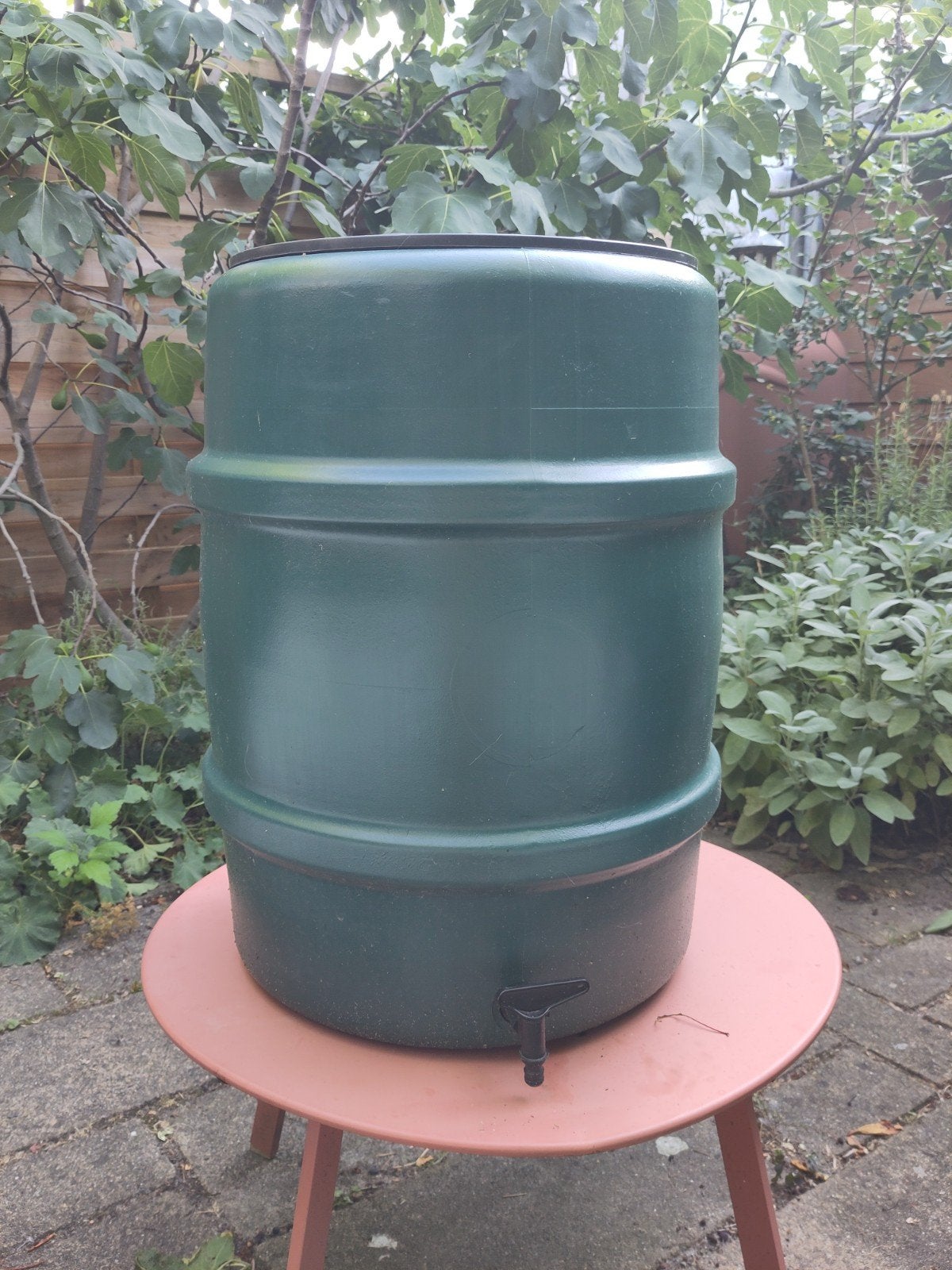 Harcostar regenton 114 L groen kunststof, 75 tot 150 liter, Ophalen, Gebruikt