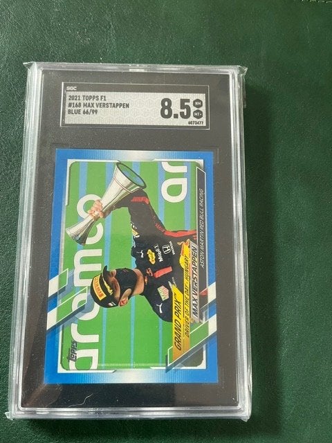 20201opps F1 #168 max verstappen blue 66/99 sgc 8.5, Ophalen of Verzenden