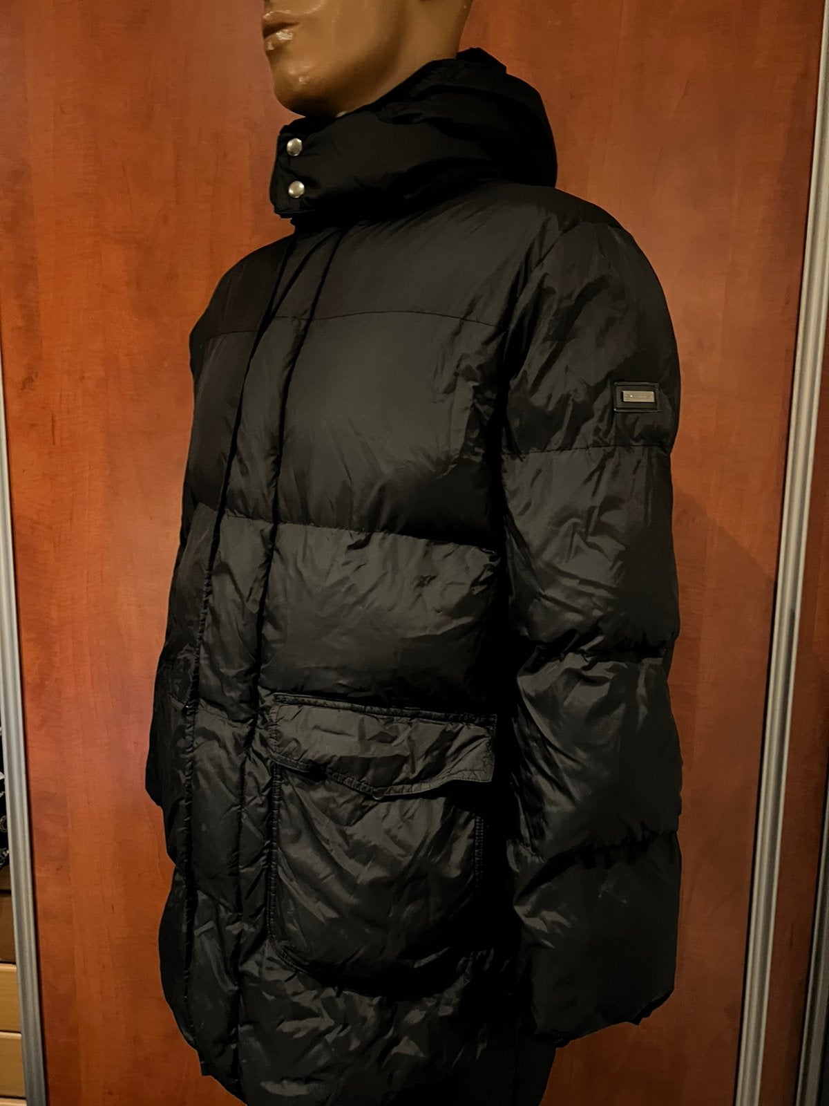 Roberto Cavalli winterjas met capuchon maat 52 origineel, Ophalen of Verzenden, Zo goed als nieuw, Maat 52/54 (L), Zwart