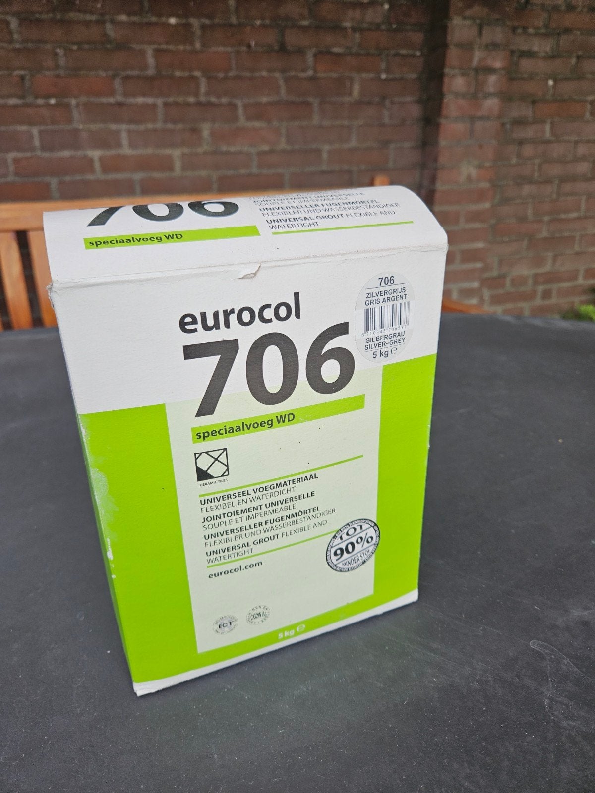 +- 2kg Eurocol 706 Speciaalvoeg WD Zilver-Grijs 5kg, Doe-het-zelf en Verbouw, Tegels, Nieuw, Overige typen, Overige materialen