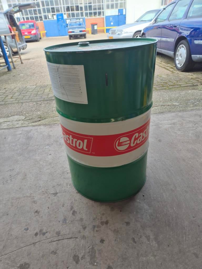 Leeg 208L Castrol vat, Ophalen of Verzenden
