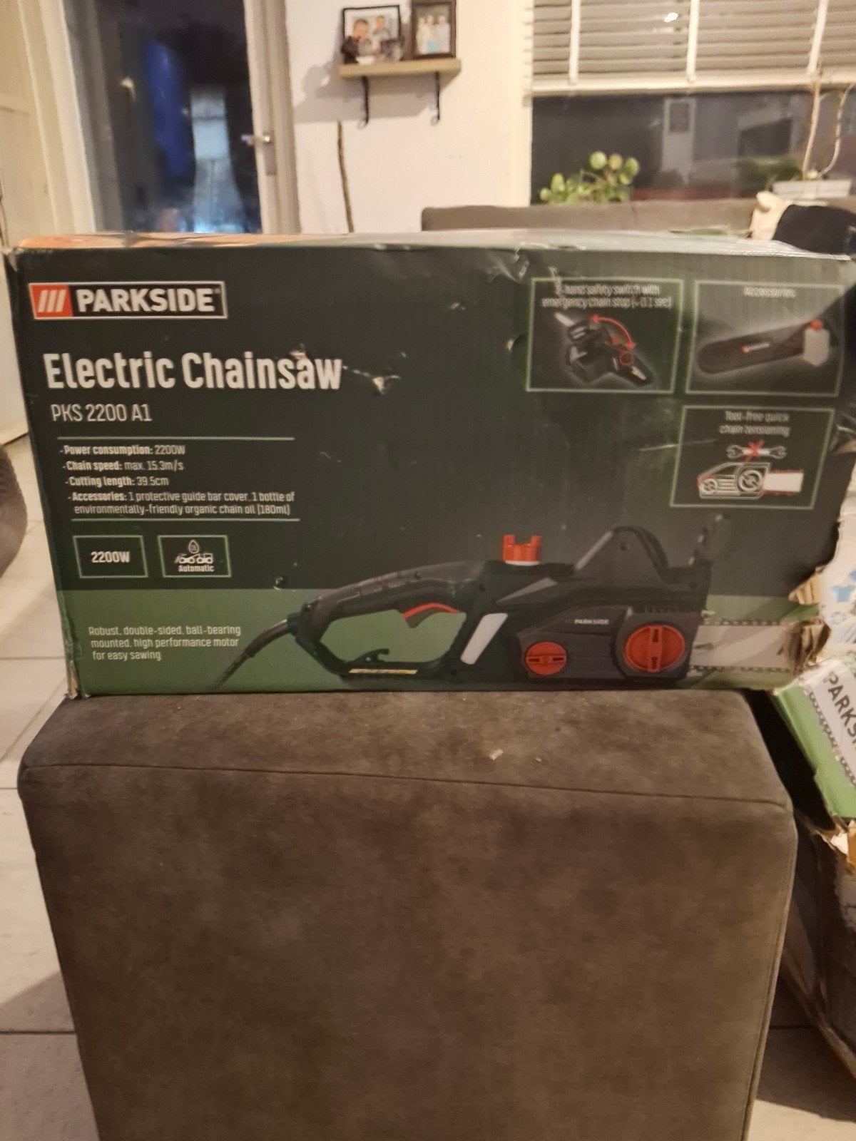 Electric chainsaw pks 2200 A1 parkside, Doe-het-zelf en Verbouw, Gereedschap | Zaagmachines, Invalzaag, Nieuw, Ophalen of Verzenden
