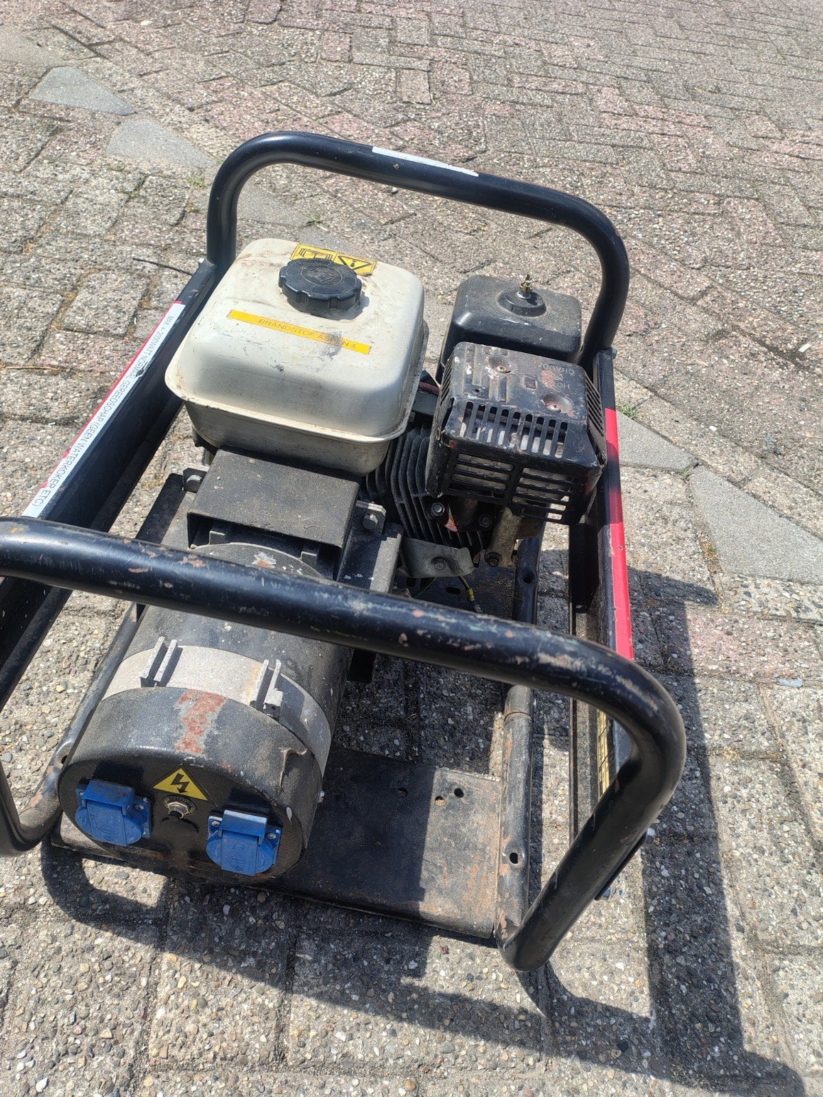 Gebruikte altijd in 1x startend Honda aggregaat 3kw, Doe-het-zelf en Verbouw, Aggregaten, Ophalen of Verzenden, Gebruikt, Minder dan 5 kVA