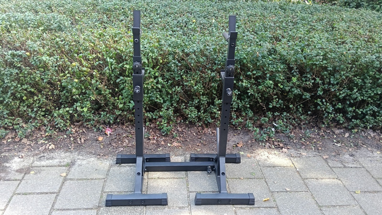 Verstelbaar halterrek / squat rack voor thuisgym, Ophalen, Zo goed als nieuw, Rug, Overige typen