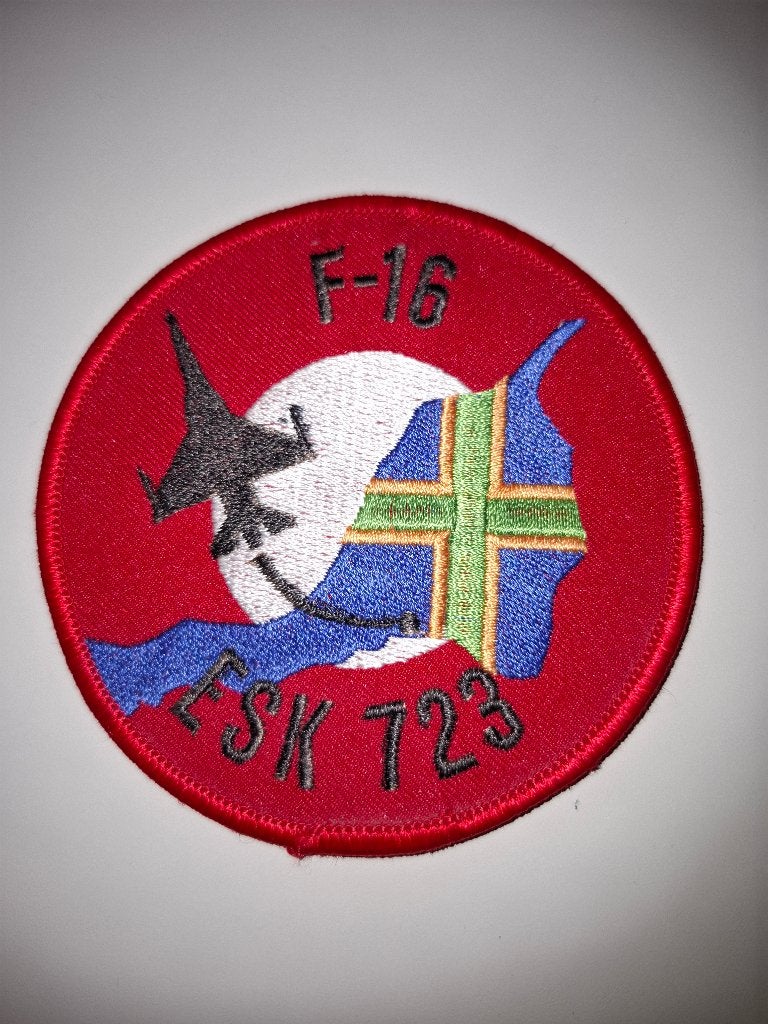 RDaF 723 Squadron F-16 patch, Verzamelen, Ophalen of Verzenden, Zo goed als nieuw, Patch, Badge of Embleem