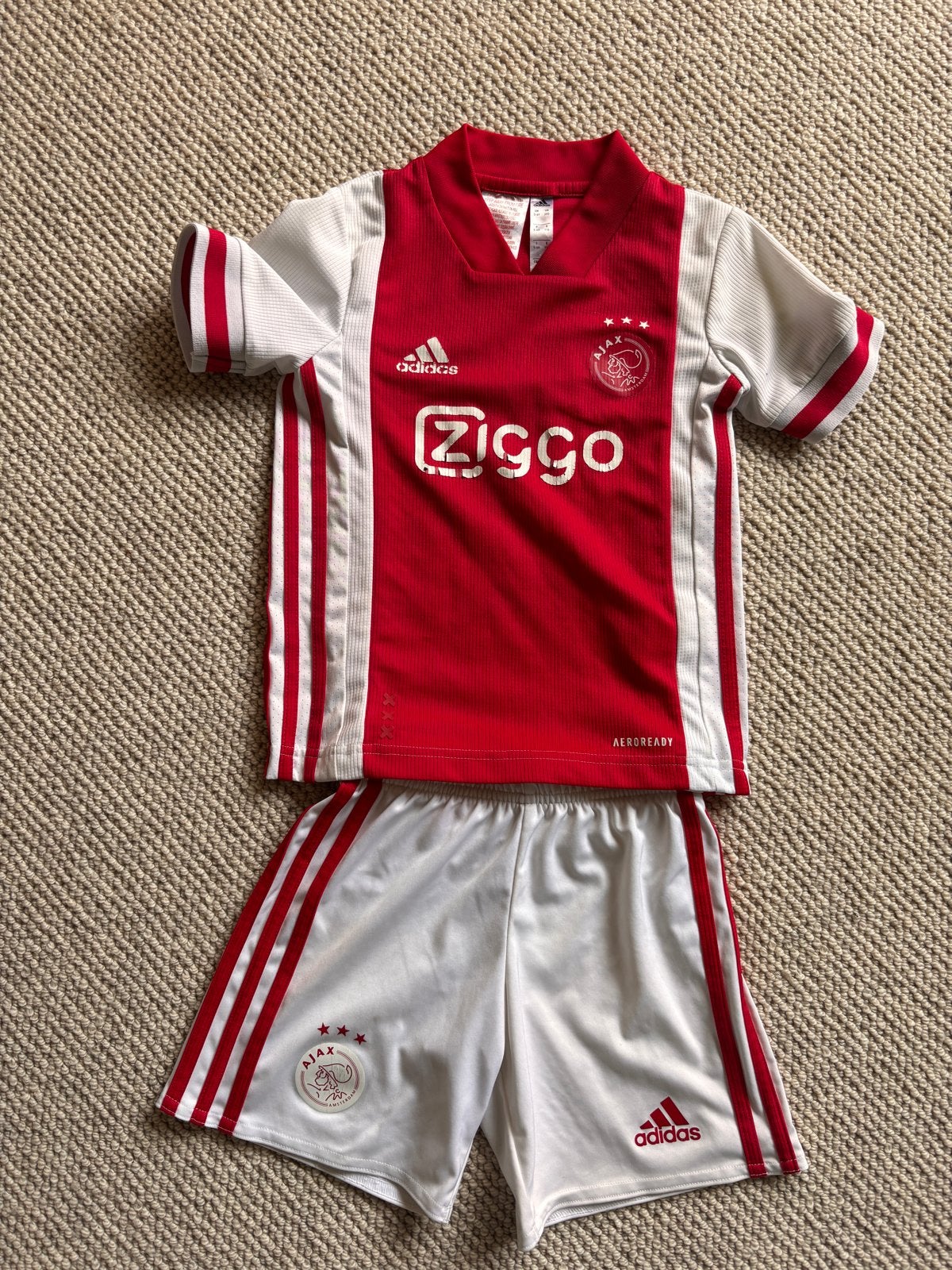 Ajax Thuistenue Kids - Maat 116 (5-6 jaar), Ophalen, Zo goed als nieuw, Jongen of Meisje
