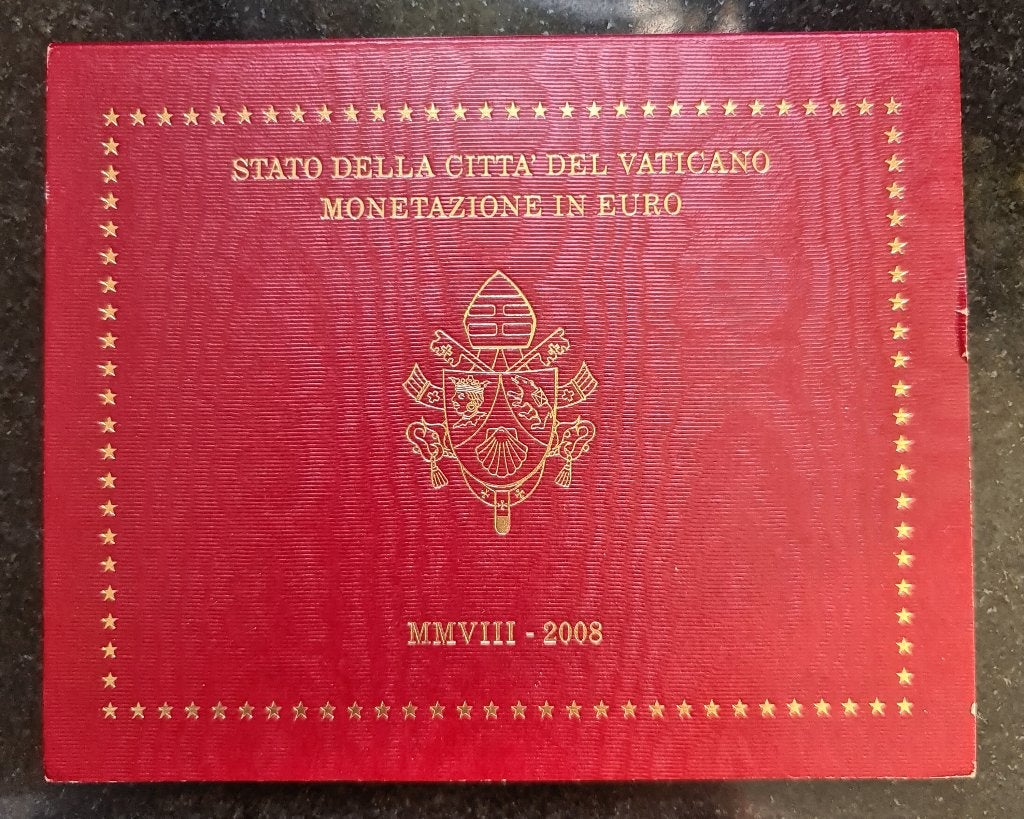 Vaticaan BU Jaarset 2008 Euro - Vaticaanstad, Ophalen of Verzenden, Vaticaanstad, 5 euro, Setje