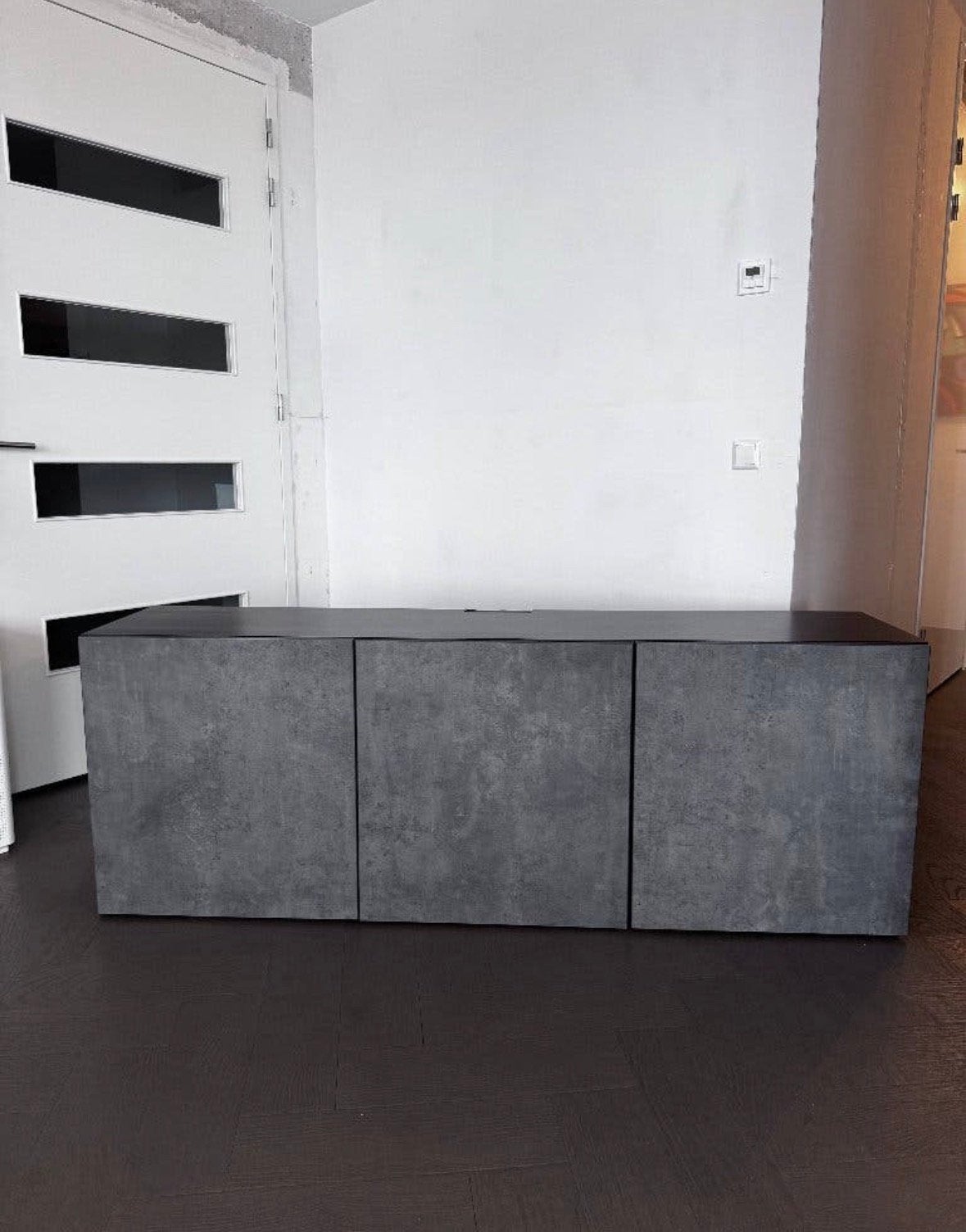 IKEA BESTA TV cabinet with KALLVIKEN doors, Ophalen, Overige materialen, Gebruikt, 150 tot 200 cm