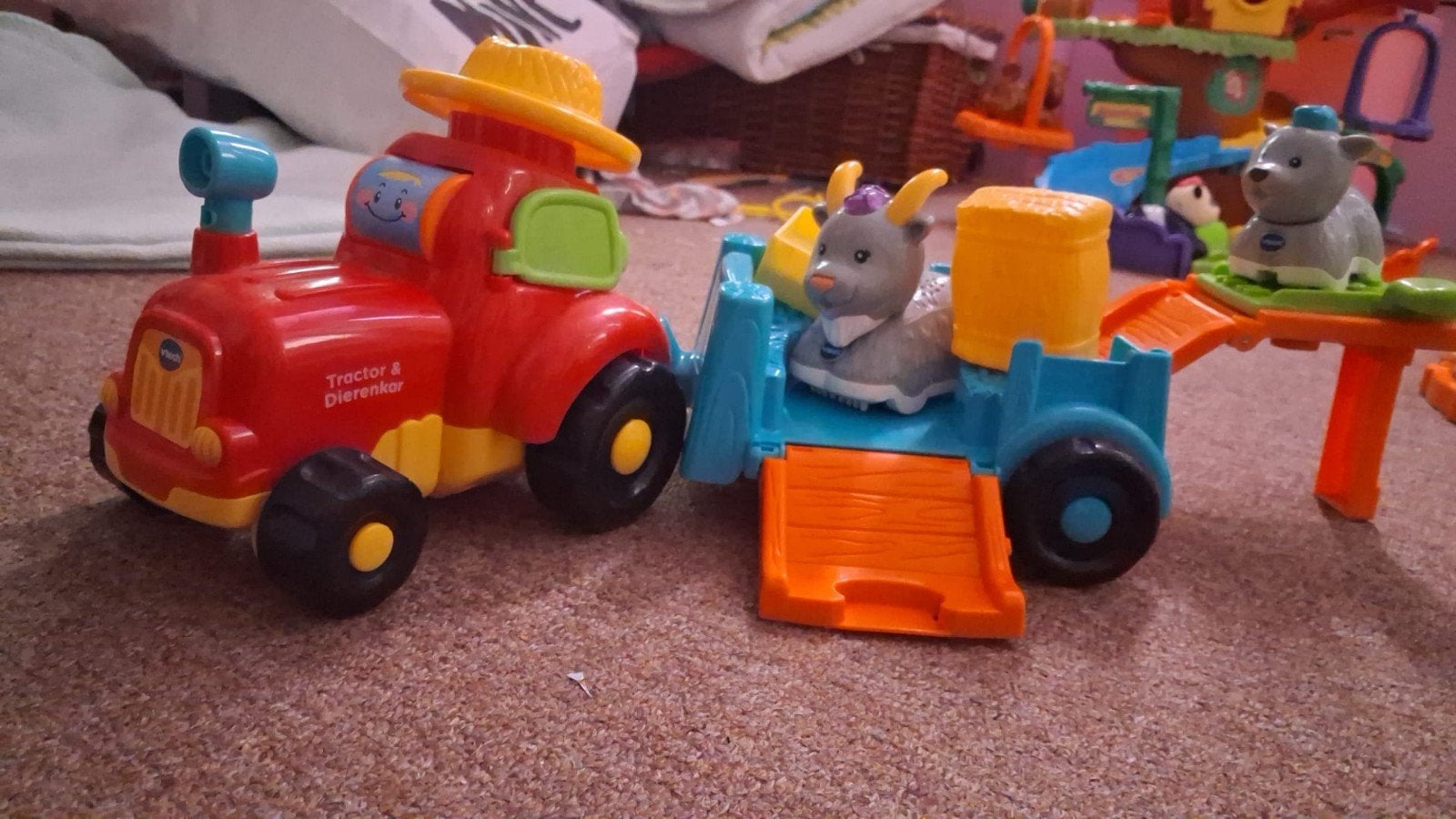 Superleuke VTech zoef zoef dieren & speelbaan, Kinderen en Baby's, Speelgoed | Vtech, Ophalen, Gebruikt, 2 tot 4 jaar
