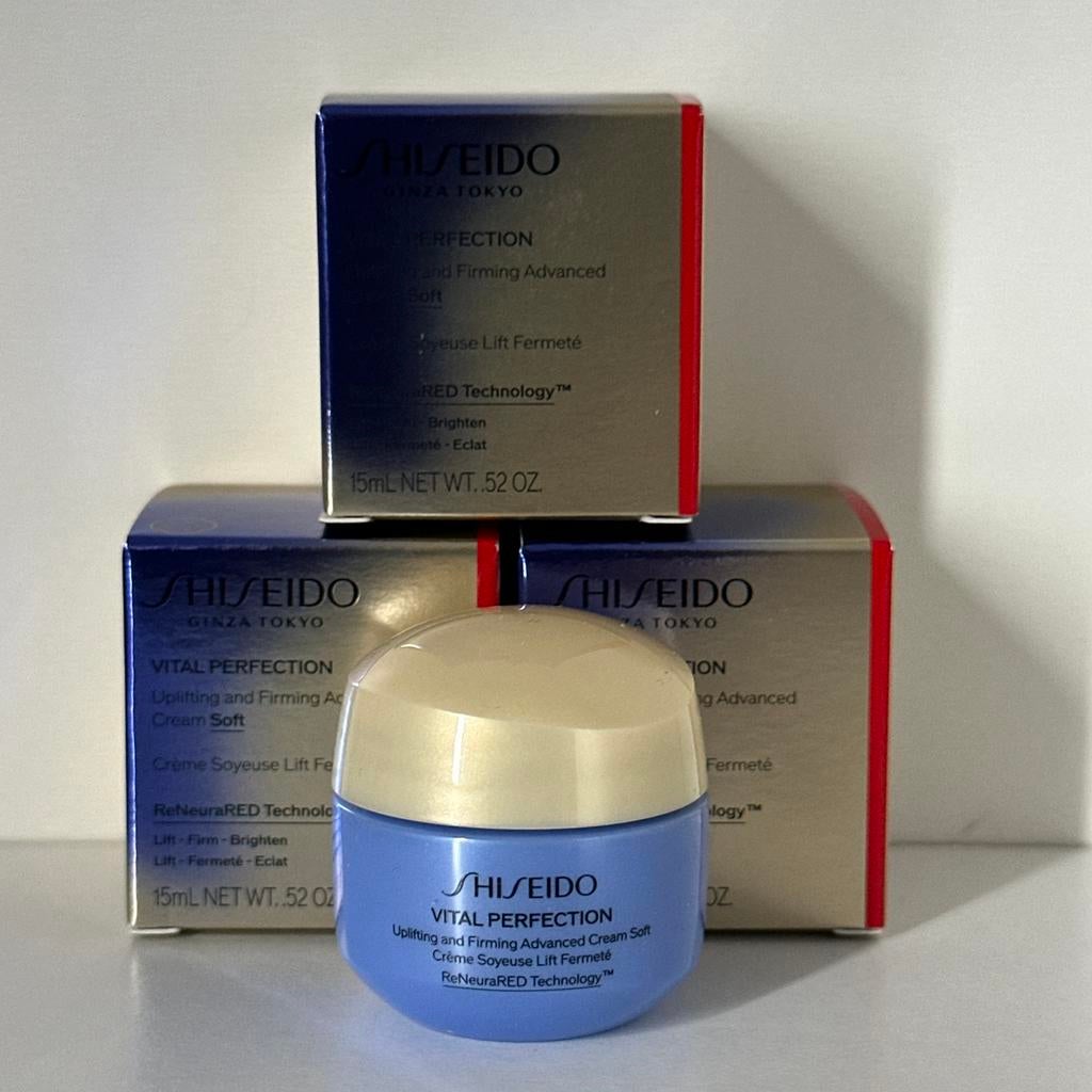 Shisesio Vital Perfection Uplifting/Firming SOFT Cream 15 ml, Sieraden, Tassen en Uiterlijk, Uiterlijk | Gezichtsverzorging, Ophalen of Verzenden