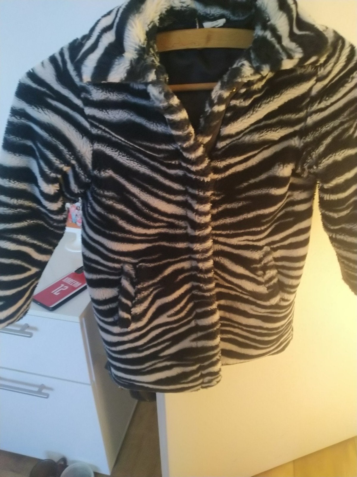 Zebraprint jasje, Kleding | Dames, Jassen | Winter, Ophalen, Zwart, Maat 34 (XS) of kleiner, Onbekend