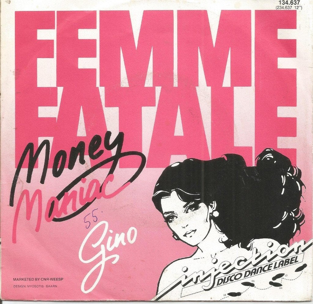 Femme Fatale – Money Maniac (1984), Cd's en Dvd's, Vinyl Singles, Gebruikt, Fotohoes, 7 inch, Ophalen of Verzenden