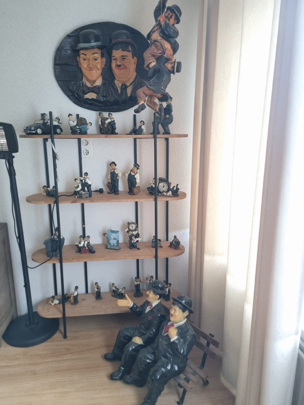 Grote collectie Laurel & Hardy beeldjes en beelden, Ophalen, Zo goed als nieuw