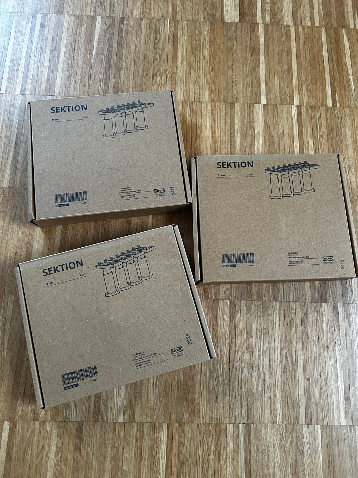 3x IKEA SEKTION Poten 11 cm - Nieuw in doos, Huis en Inrichting, Ophalen of Verzenden, Nieuw