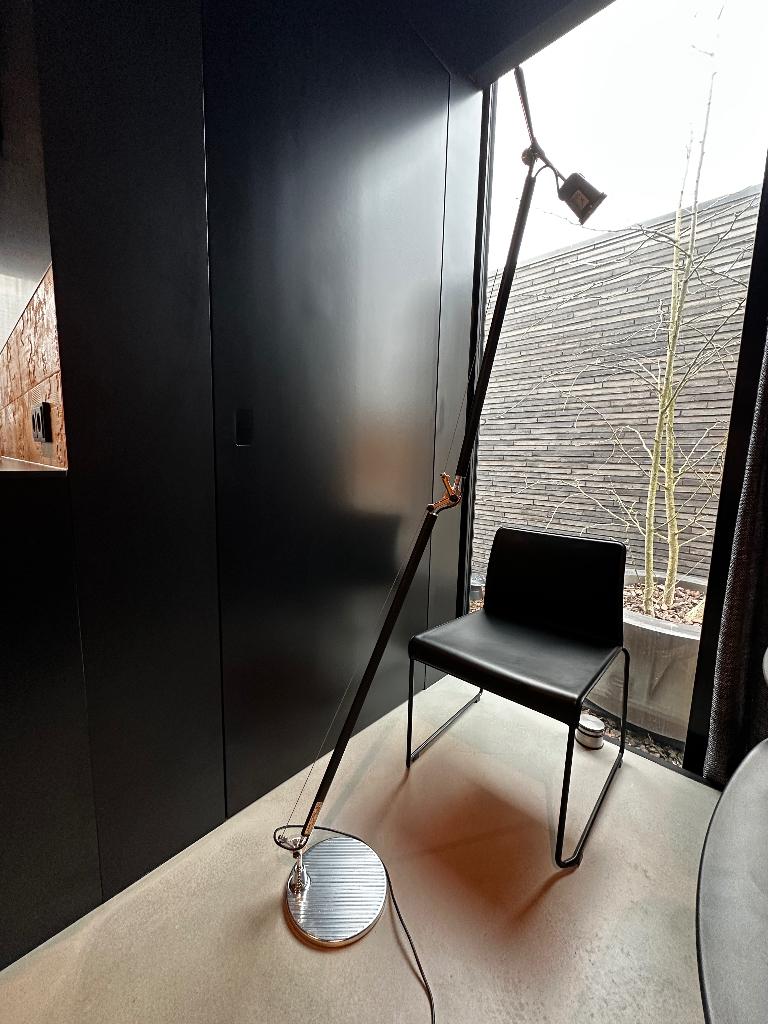Artemide Tolomeo Basculante vloerlamp lamp zwart, Ophalen, Zo goed als nieuw, Metaal, High-end Lighting