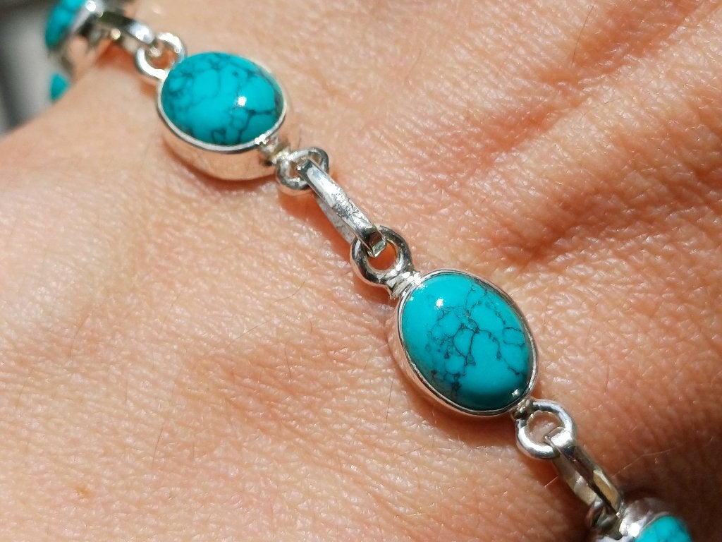 Vanoli 925 zilveren armband met turquoise, Daiva1973@hotmail.com, Vanoli, Blauw, Amsterdam