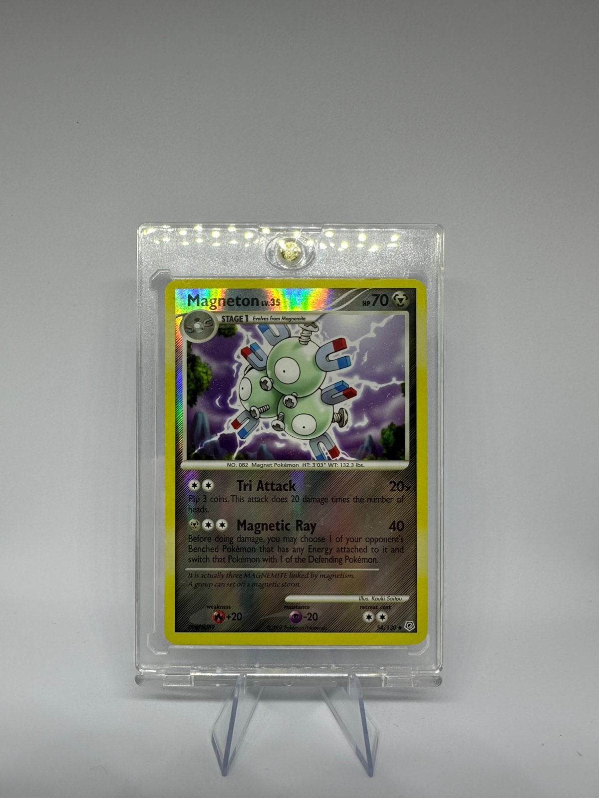 Magneton 54/130 Reverse Holo Diamond & Pearl Pokemon, Ophalen of Verzenden, Zo goed als nieuw