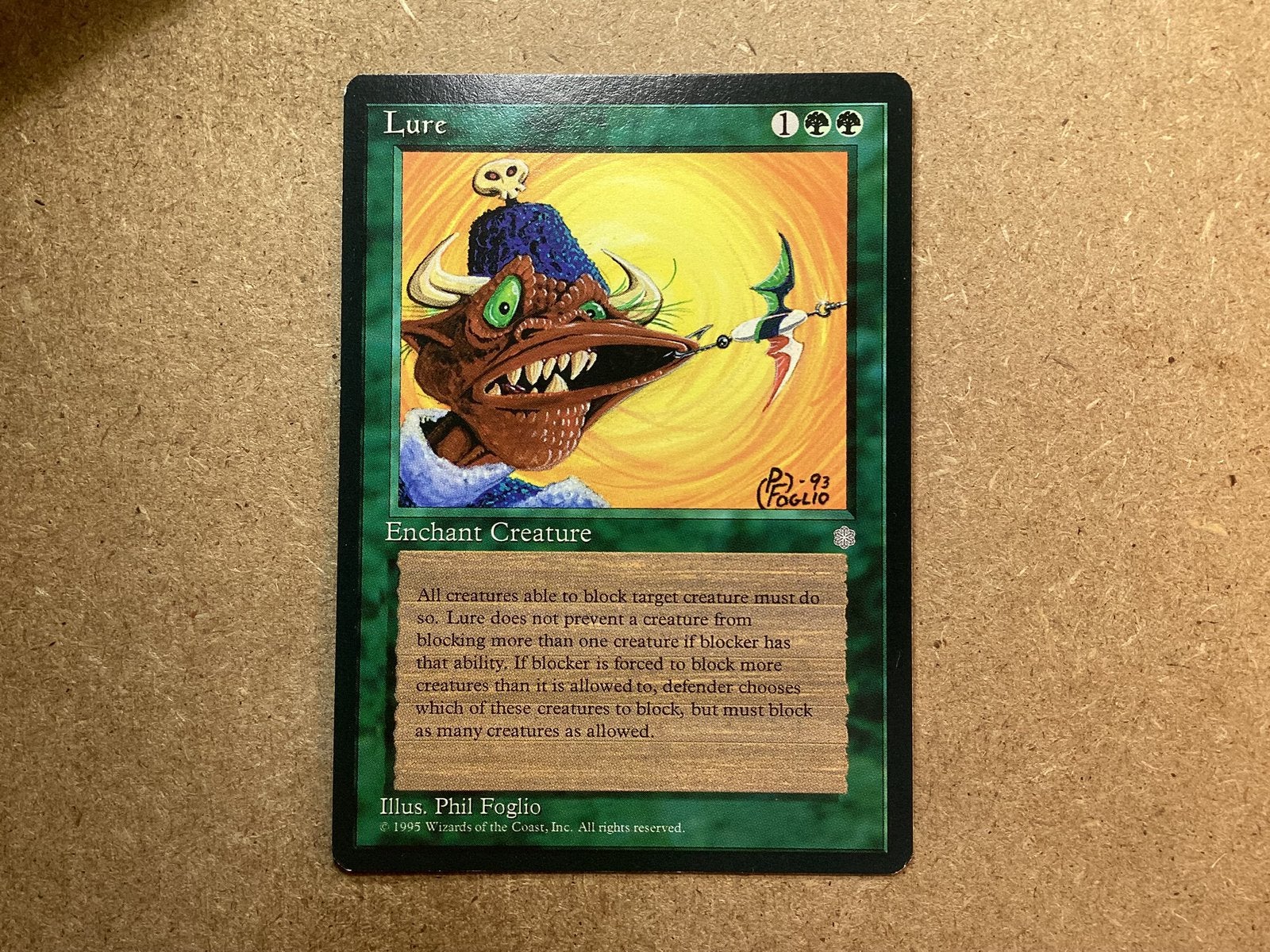 1x Lure (Near Mint), Ophalen of Verzenden, Zo goed als nieuw, Losse kaart