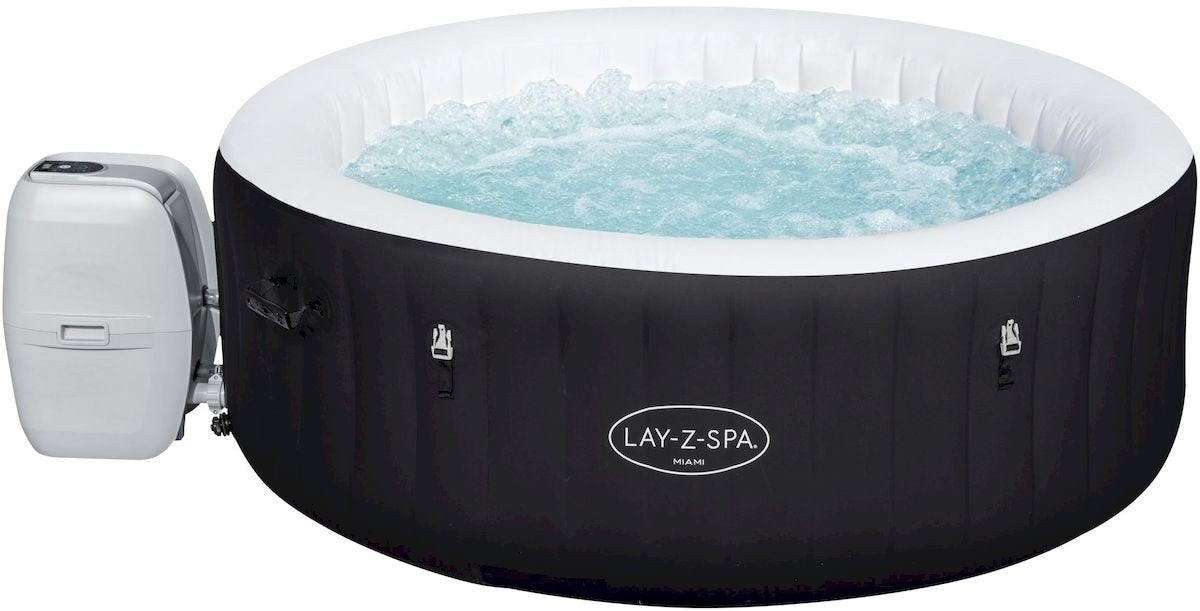Lay-Z-Spa Miami Opblaasbare Jacuzzi met Pomp, Ophalen, Zo goed als nieuw, Pomp, Opblaasbaar