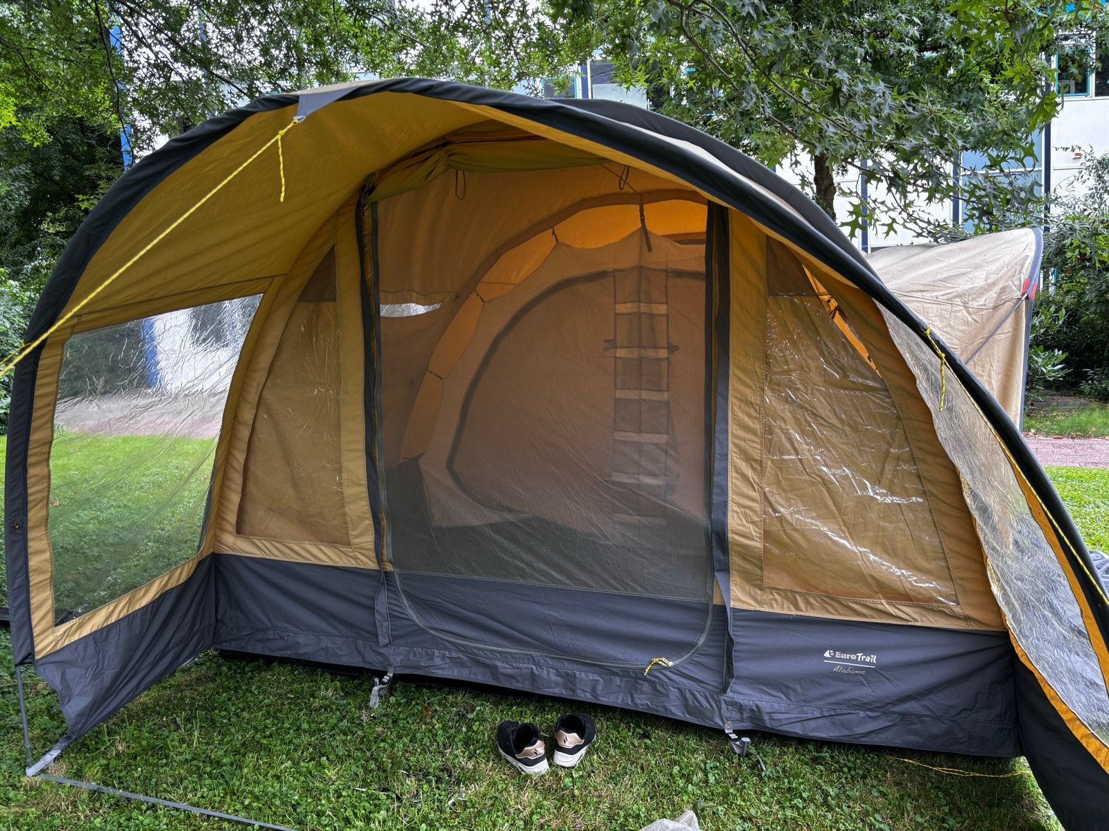 Eurotrail Alabama 4-persoons tunneltent katoen, Ophalen, Gebruikt, Tot en met 4