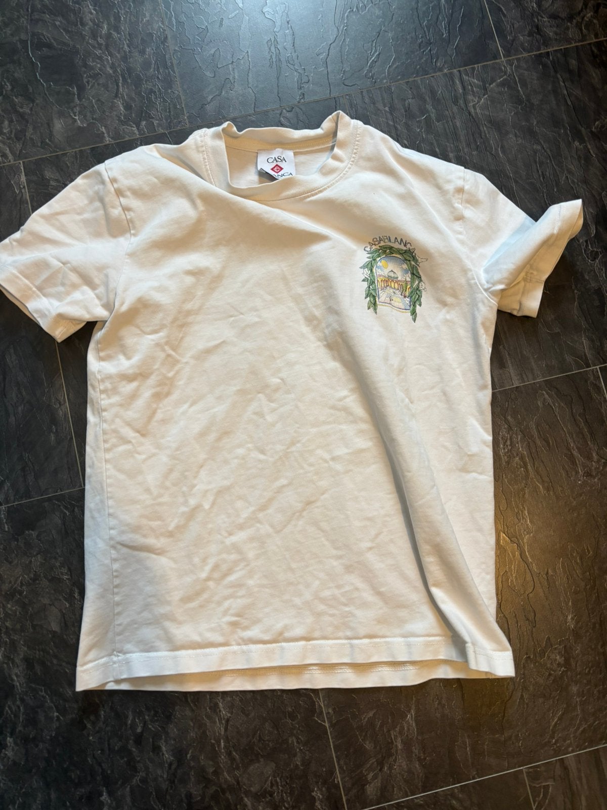 Casablanca T-shirt wit maat S gedragen, Ophalen of Verzenden, Zo goed als nieuw, Maat 46 (S) of kleiner, Wit