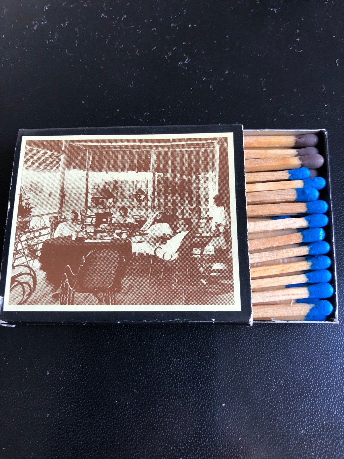 Vintage luciferdoosje 'Oud Kampen Sumatra Cum Laude', Ophalen of Verzenden, Gebruikt, Luciferdoosjes of -merken