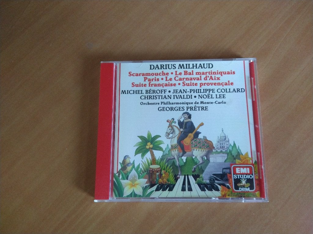 CD Darius Milhaud. Scaramouche  Le Bal Martiniquais, Ophalen of Verzenden, Classicisme, Zo goed als nieuw, Kamermuziek