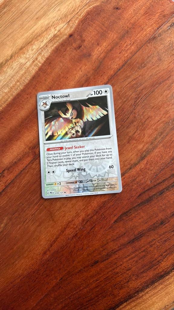 Noctowl 078/131 Reverse Holo, Verzenden, Zo goed als nieuw, Losse kaart