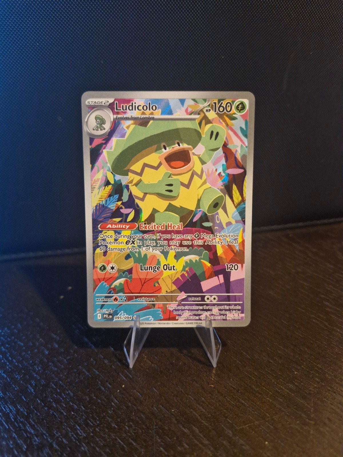 Ludicolo 095/094 - Pokémon Kaart - Zo goed als nieuw, Ophalen of Verzenden, Zo goed als nieuw, Losse kaart, Foil