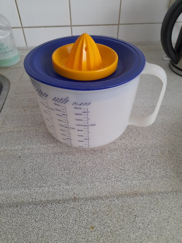 TUPPER WARE, Blauw, Met handvat, Overige typen, Ophalen of Verzenden