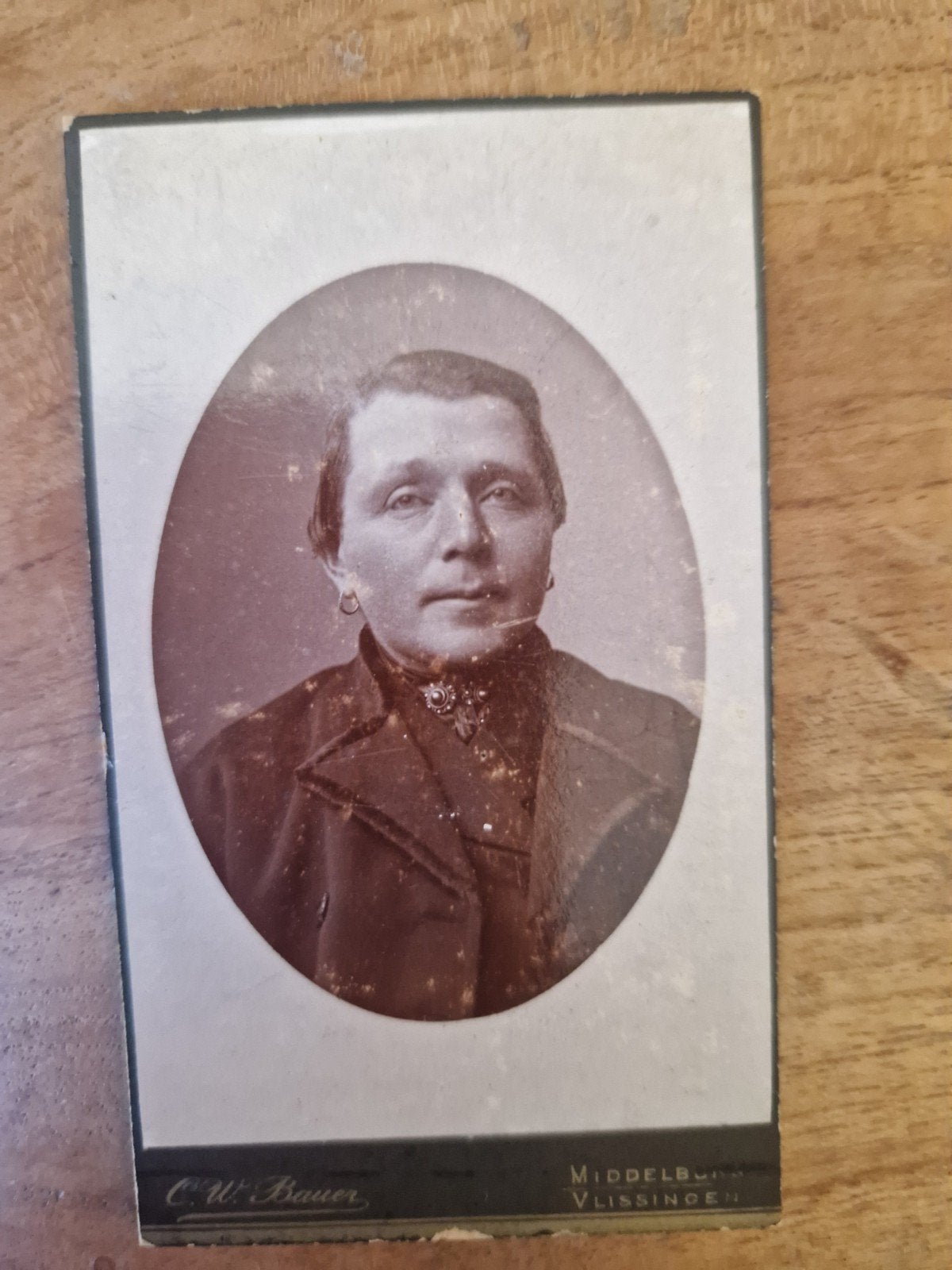 CDV No 41 foto zeeuwse dracht man, Verzenden, Voor 1940, Gebruikt