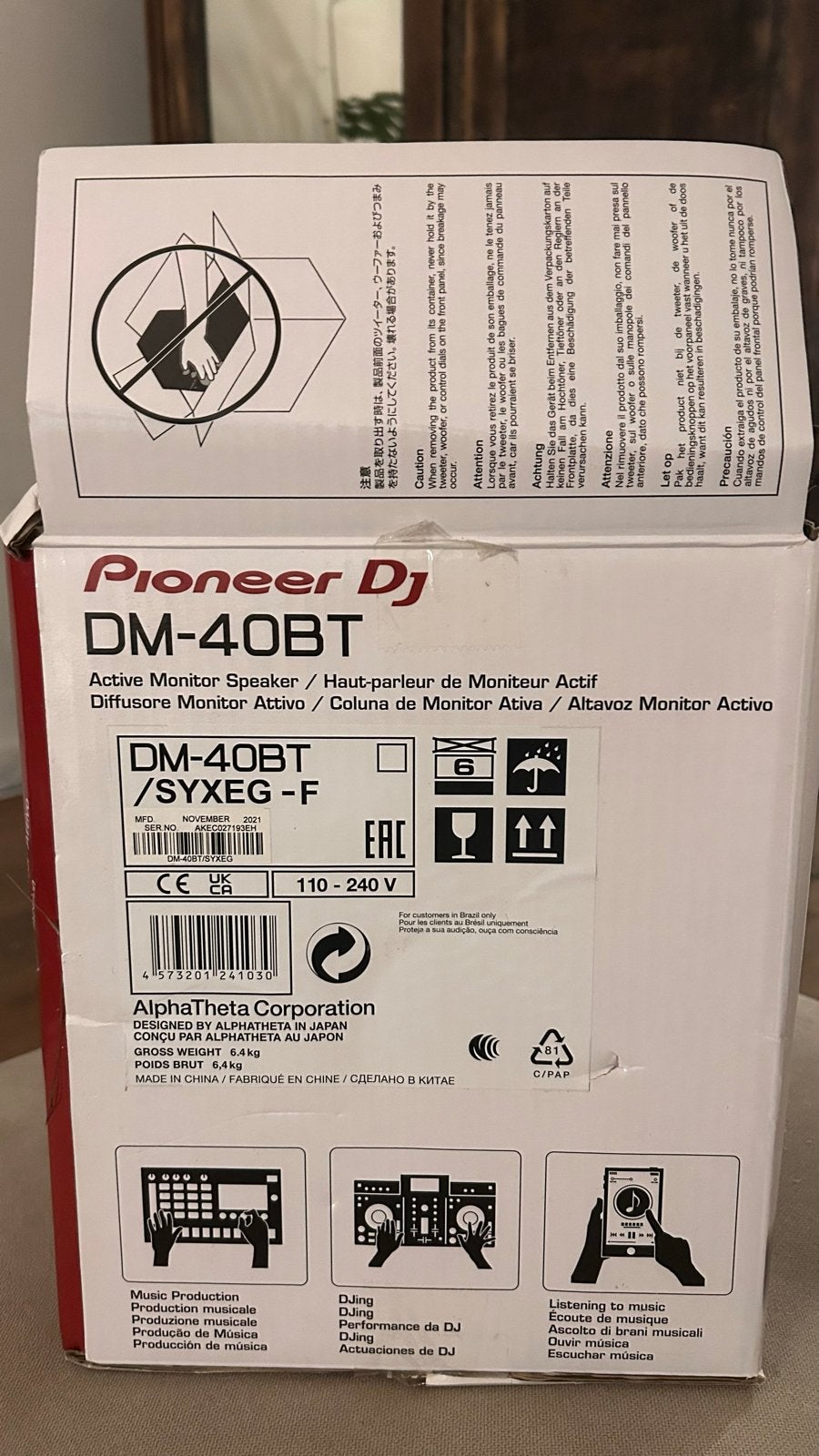 Pioneer DJ DM-40BT actieve monitoren met Bluetooth, Ophalen, Nieuw, Dj-set, Pioneer