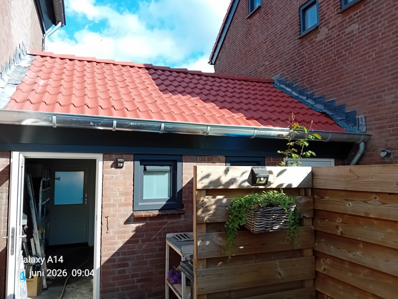 2 zinken mastgoot mast 44 lengte 2x 5 mtr 4 maanden gehangen, Doe-het-zelf en Verbouw, Ophalen, Zink, 80 mm of meer, Dakgoot