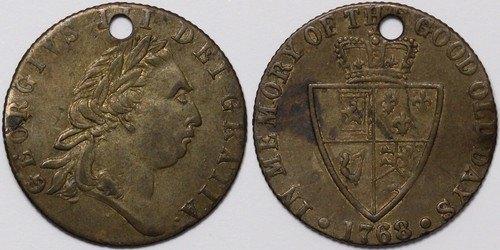 Britse jeton 1768-1797« En souvenir du bon vieux temps », Ophalen of Verzenden, Overige materialen, Buitenland