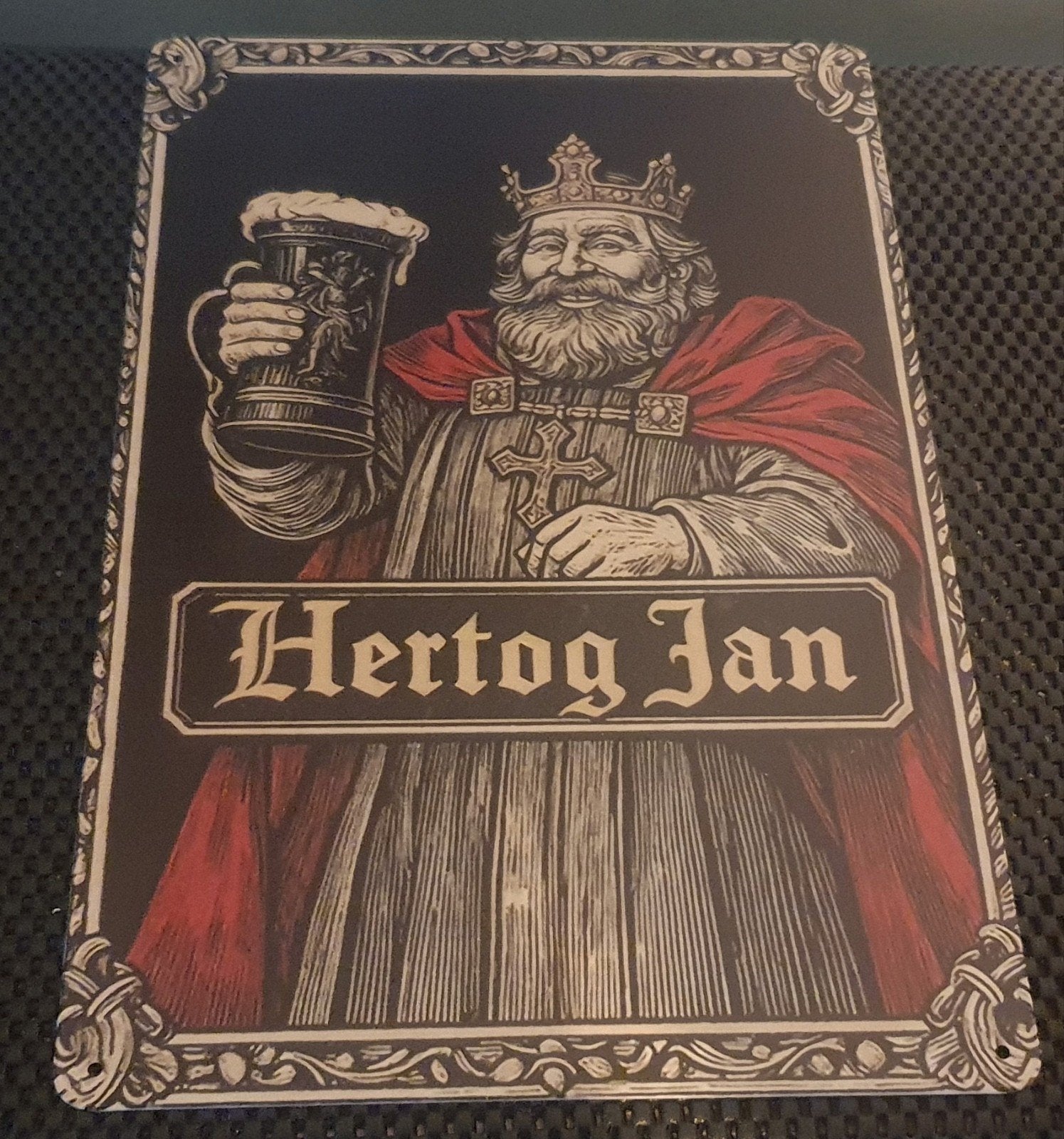 Wandbord Hertog Jan 30x20 cm metaal Mancave Bar Kroeg Garage, Verzamelen, Ophalen of Verzenden, Nieuw, Reclamebord, Plaat of Schild